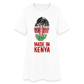 Made In Kenya / Kenya - Robe T-shirt Femme - blanc - Devant
