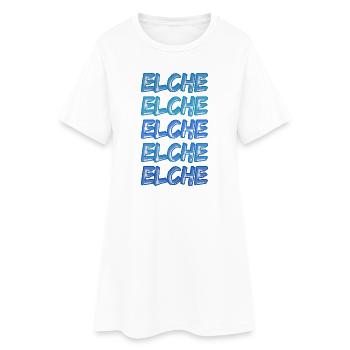 Elche als Tauchen - Frauen T-Shirt-Kleid - Weiß - Vorne