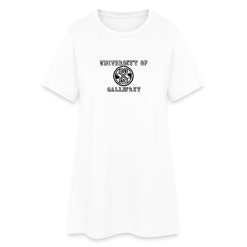 TimeLord University - Frauen T-Shirt-Kleid - Weiß - Vorne