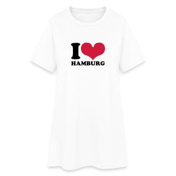 Hamburg - Women’s T-Shirt Dress - white - Front