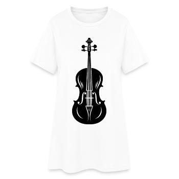 Violon graphique - Robe T-shirt Femme - blanc - Devant