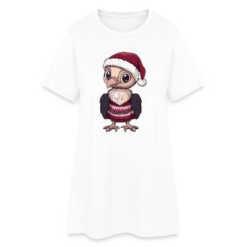 Noël Harpie Bird - Robe T-shirt Femme - blanc - Devant