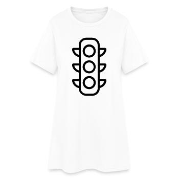 traffic light - Women’s T-Shirt Dress - white - Front