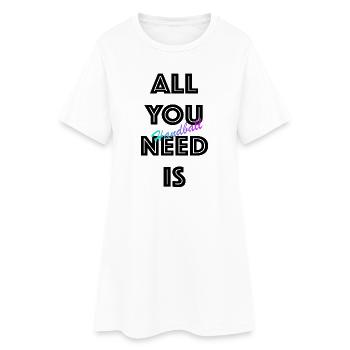 Handball Gradient Script - Robe T-shirt Femme - blanc - Devant