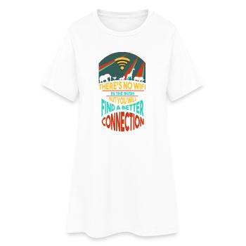 Safari Afrika serengeti wildlife savanne Tiere - Frauen T-Shirt-Kleid - Weiß - Vorne
