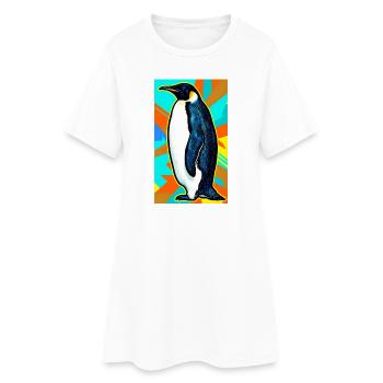 penguin - Women’s T-Shirt Dress - white - Front