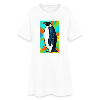 penguin - Women’s T-Shirt Dress - white - Front