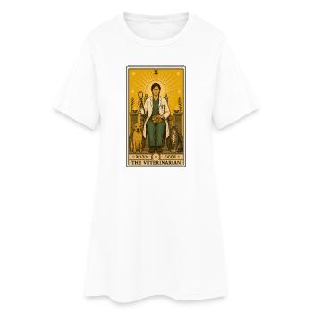 Vétérinaire | Métier des animaux Tarot - Robe T-shirt Femme - blanc - Devant