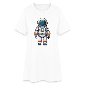 Astronaute - Robe T-shirt Femme - blanc - Devant