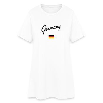 Allemagne - Robe T-shirt Femme - blanc - Devant