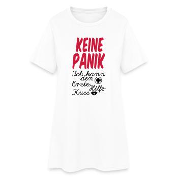 Erste Hilfe Kuss Medizin Liebe Gesundheit Geschenk - Frauen T-Shirt-Kleid - Weiß - Vorne