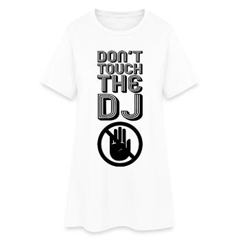 Blague de DJ - Robe T-shirt Femme - blanc - Devant