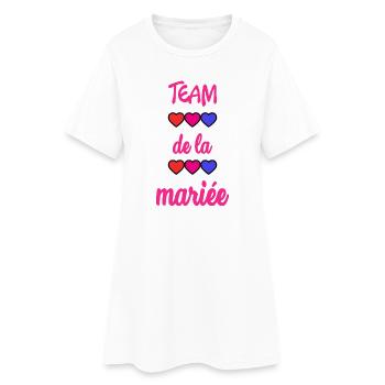 EVJF. MARIEE. TEAM. TEAM MARIEE. FUTURE MARIEE - Robe T-shirt Femme - blanc - Devant