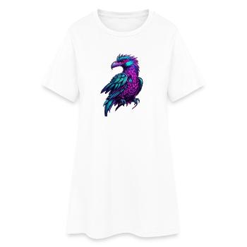 Vol de couleur Neon Phoenix - Robe T-shirt Femme - blanc - Devant