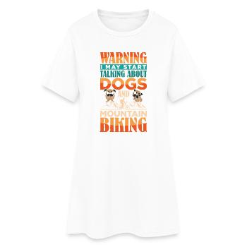 Propriétaire de VTT Vélo de VTT - Robe T-shirt Femme - blanc - Devant