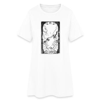 The Emperor – The Creation of Adam Tarot Card - Robe T-shirt Femme - blanc - Devant