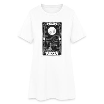 The Moon – The Starry Night Gothic Tarot Card - Robe T-shirt Femme - blanc - Devant