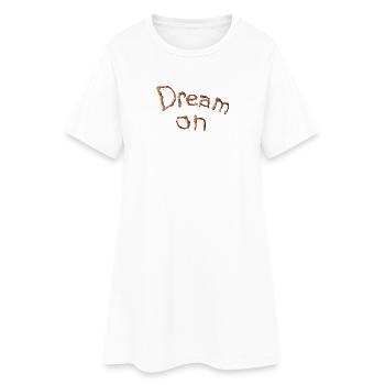 Rêve sur une œuvre en cuivre - Robe T-shirt Femme - blanc - Devant