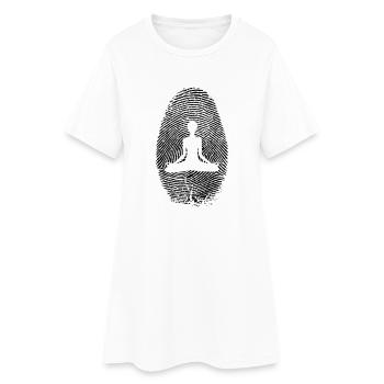 Bien-être yoga - workout - Namaste - empreintes - Robe T-shirt Femme - blanc - Devant