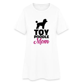 Toy Poodle - Women’s T-Shirt Dress - white - Front