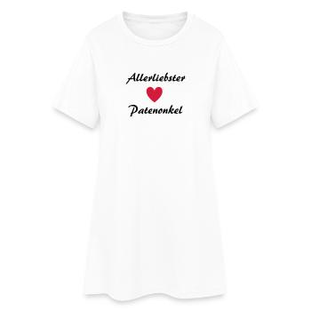 Allerliebster Patenonkel - Frauen T-Shirt-Kleid - Weiß - Vorne