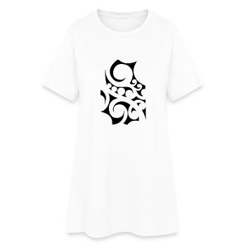 Maori Tribal 04 - Frauen T-Shirt-Kleid - Weiß - Vorne