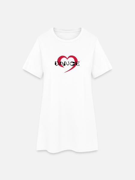 Hearty Dance - Robe T-shirt Femme - blanc
