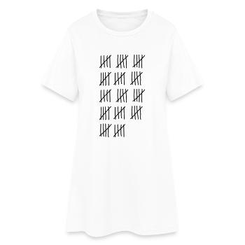 70ème anniversaire - Robe T-shirt Femme - blanc - Devant