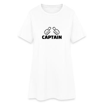 Captain - Women’s T-Shirt Dress - white - Front