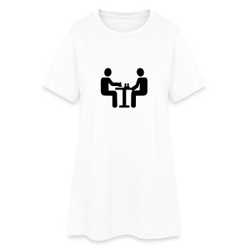 Échecs - Robe T-shirt Femme - blanc - Devant