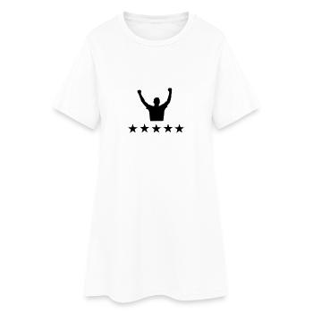 gagnant - Robe T-shirt Femme - blanc - Devant