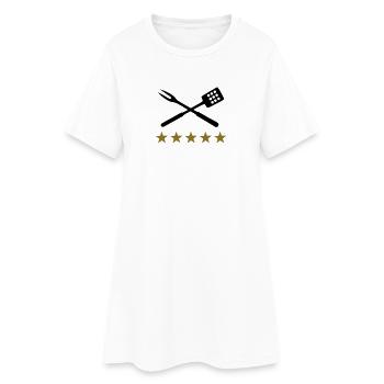 BBQ barbecue - Women’s T-Shirt Dress - white - Front