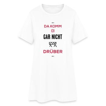 gar nicht drüber - Frauen T-Shirt-Kleid - Weiß - Vorne