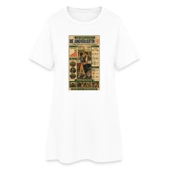 Die Jungverliebten – Frisch verliebt - Frauen T-Shirt-Kleid - Weiß - Vorne