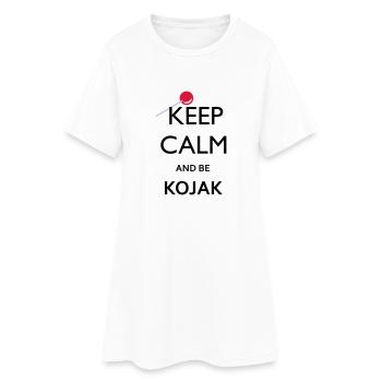BE KOJAK - Frauen T-Shirt-Kleid - Weiß - Vorne