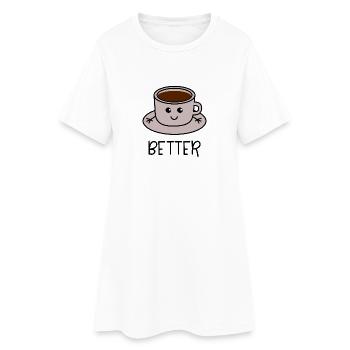 Better Together 1 café coordonnés pour le couple - Robe T-shirt Femme - blanc - Devant