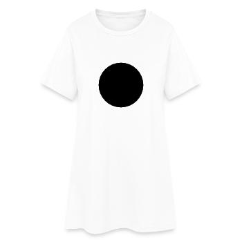 Trou de mathématiques-symbole - cercle noir- - Robe T-shirt Femme - blanc - Devant