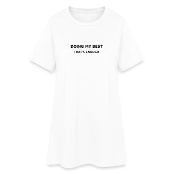Je fais de mon mieux - Robe T-shirt Femme - blanc - Devant