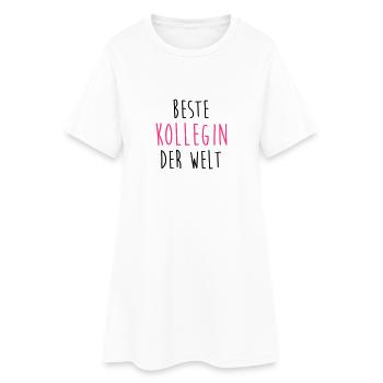 Kollege Kollegin Kollegen Arbeit Büro Arbeiter - Frauen T-Shirt-Kleid - Weiß - Vorne