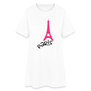 Paris - Women’s T-Shirt Dress - white - Front