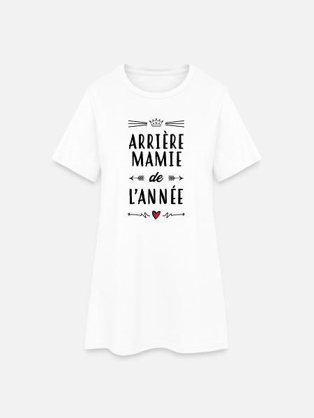 Mamie / Mamy / Grand Mere / Grand-Mère / Bébé - Robe T-shirt Femme - blanc