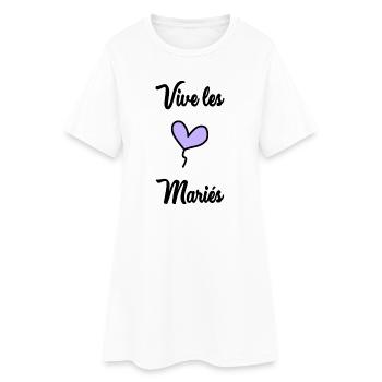 FUTURE MARIEE. EVJF. MARIEE. TEAM. TEAM MARIEE - Robe T-shirt Femme - blanc - Devant