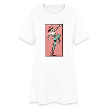 Danseuse #13 - Robe T-shirt Femme - blanc - Devant