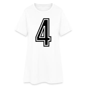 4 Symbole numérique - Robe T-shirt Femme - blanc - Devant