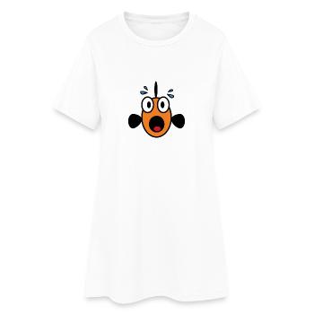 Panic Fish - Women’s T-Shirt Dress - white - Front