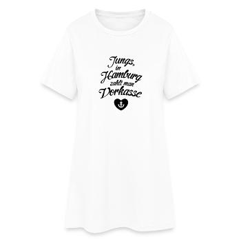 Vous payez à l'avance les garçons (c), à Hambourg, - Robe T-shirt Femme - blanc - Devant