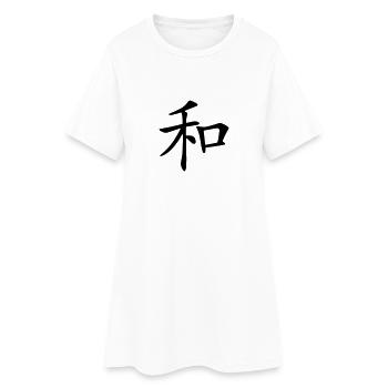 Peace - Women’s T-Shirt Dress - white - Front