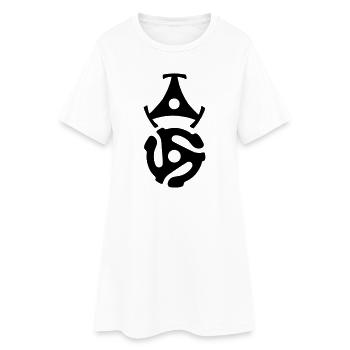 45 R.P.M. Record Adaptors - Robe T-shirt Femme - blanc - Devant