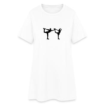 Patinage artistique - Robe T-shirt Femme - blanc - Devant