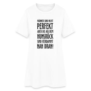 Die Männer aus dem Hunsrück - Frauen T-Shirt-Kleid - Weiß - Vorne